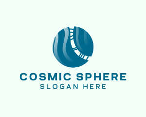 Tech Innovation Planet Sphere logo design