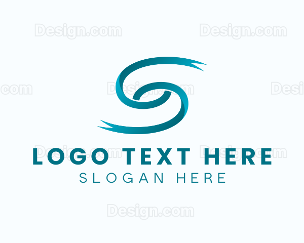 Software Ribbon Letter S Logo