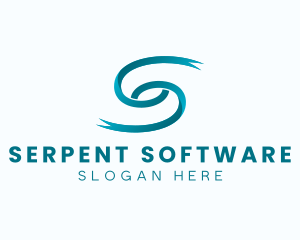 Software Ribbon Letter S  logo design