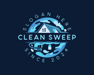 Pressure Wash Cleaning logo design