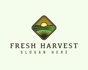 Farm Field Harvest logo design