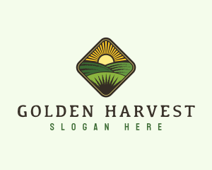 Farm Field Harvest logo design