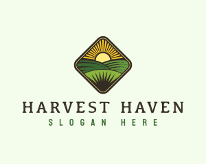 Farm Field Harvest logo design