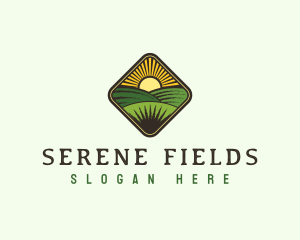 Farm Field Harvest logo design