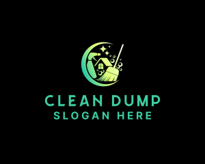 Home Sanitation Cleaning logo design