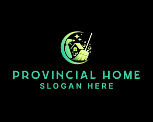 Home Sanitation Cleaning logo design