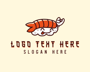 Cute Asian Sushi logo