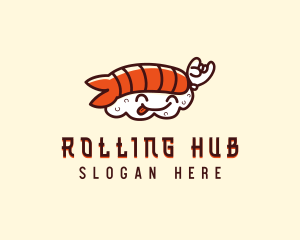 Cute Asian Sushi logo design