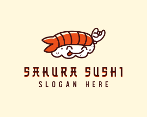 Cute Asian Sushi logo design