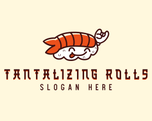 Cute Asian Sushi logo design