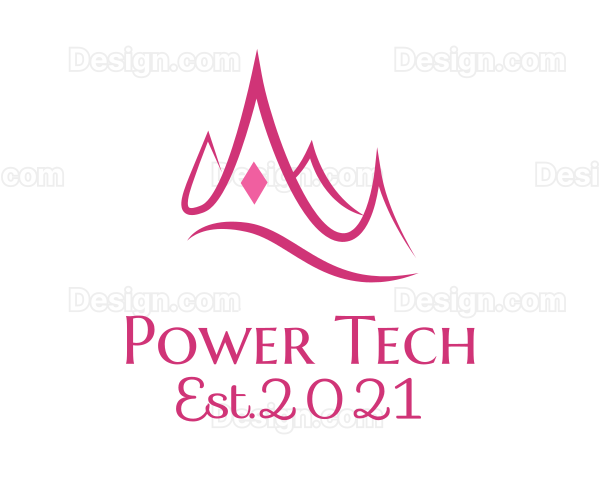 Pink Princess Tiara Logo