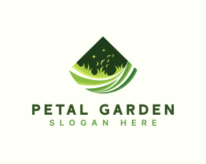 Grass Lawn Landscaping logo design