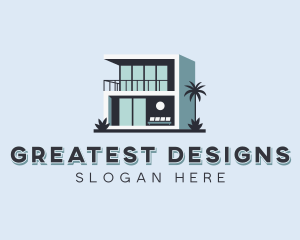 Villa Interior Designer logo design