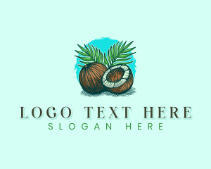 Tropical Coconut Palm logo