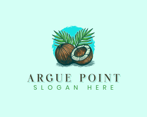Tropical Coconut Palm Logo