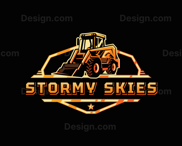 Skid Steer Loader Digger Logo