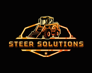 Skid Steer Loader Digger logo design