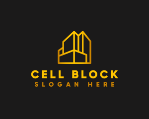 Architect Building Blocks logo design