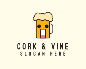 Silly Beer Mug logo design