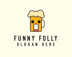 Silly Beer Mug logo design