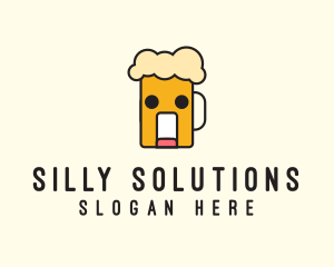 Silly Beer Mug logo design