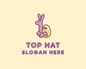 Easter Rabbit Egg  logo design