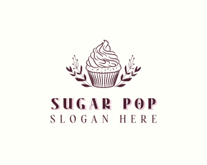 Cupcake Pastry Dessert logo design