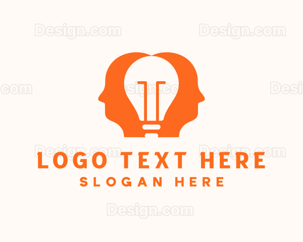 Light Bulb Head Logo