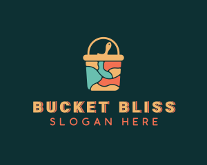 Painting Paint Bucket  logo design