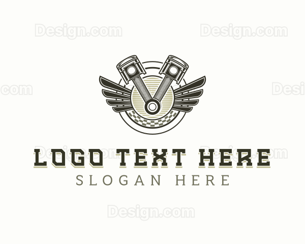 Engine Automotive Repair Logo