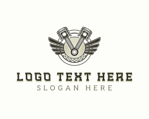 Engine Automotive Repair Logo