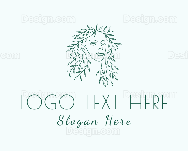 Organic Beauty Woman Logo