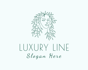 Organic Beauty Woman logo design