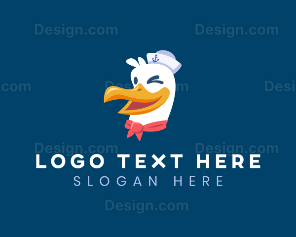 Sailor Nautical Seagull Logo