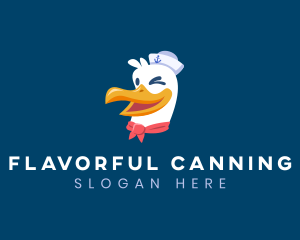 Sailor Nautical Seagull logo design