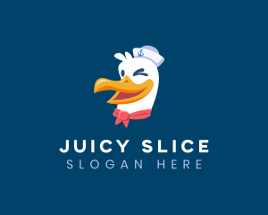 Sailor Nautical Seagull logo design