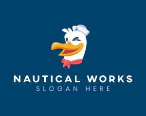 Sailor Nautical Seagull logo