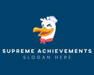 Sailor Nautical Seagull logo design