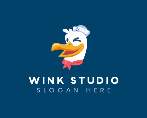 Sailor Nautical Seagull logo