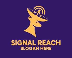 Yellow Deer Signal logo design