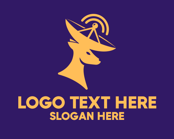 Deer Horns logo example 3