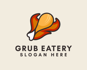 Fried Chicken Eatery  logo design