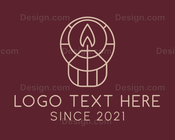 Interior Design Candle Logo