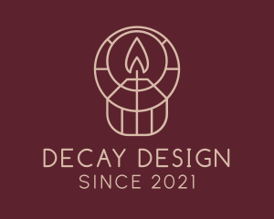 Interior Design Candle  logo design