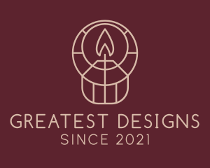 Interior Design Candle  logo design