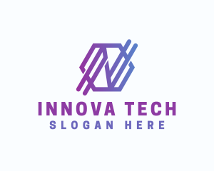 Startup Business Hexagon Letter N logo