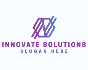 Startup Business Hexagon Letter N logo