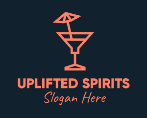 Minimalist Summer Cocktail  logo design