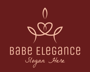 Elegant Pageant Crown  logo design