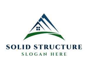 Residential House Structure logo design